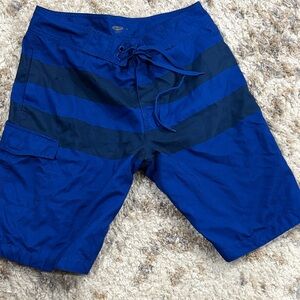 Old Navy Men's Navy and Royal Blue Board Shorts